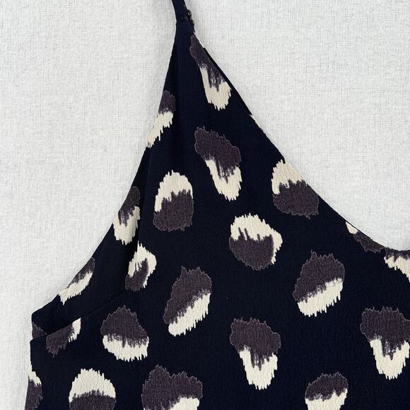 REFORMATION Eli 90s Mini Slip Dress Womens XS Navy Wild Child Animal Print - Picture 9 of 16